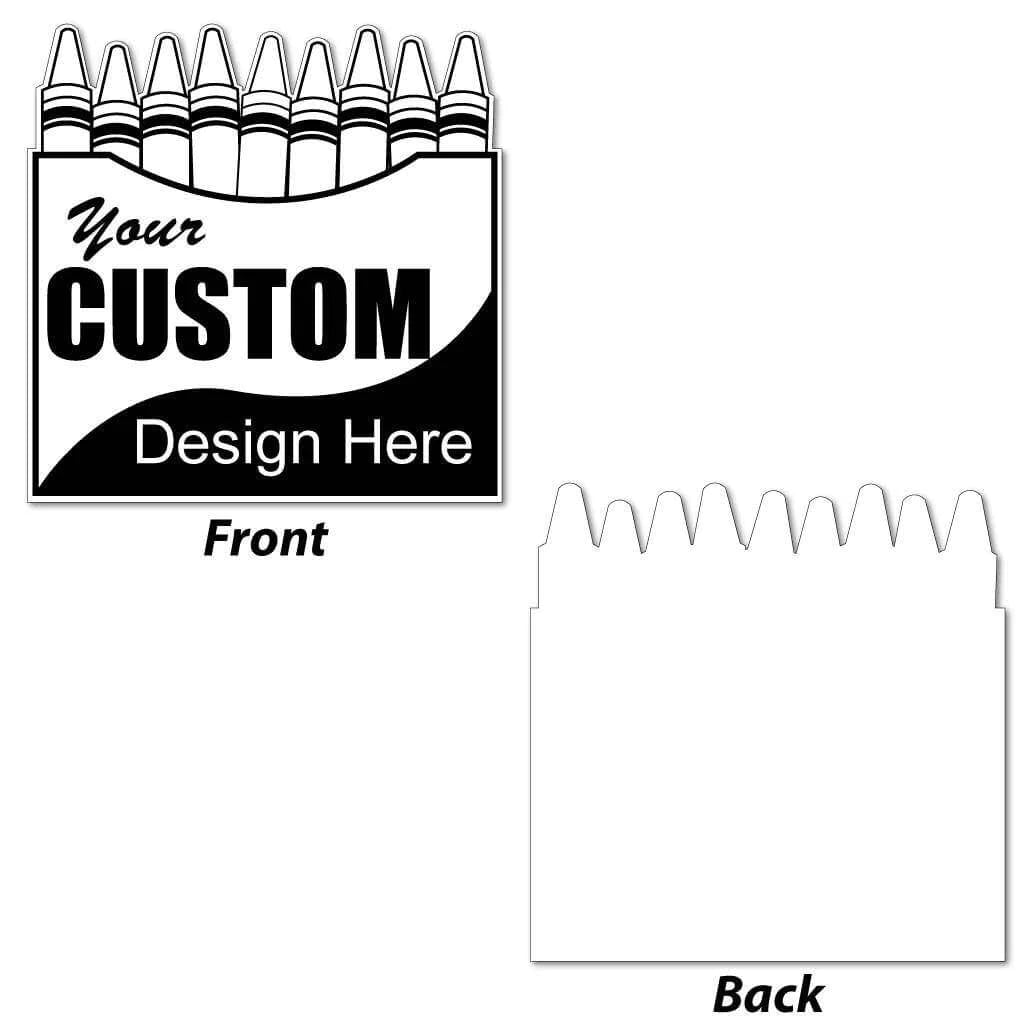 22" Crayon Box Shaped Yard Sign