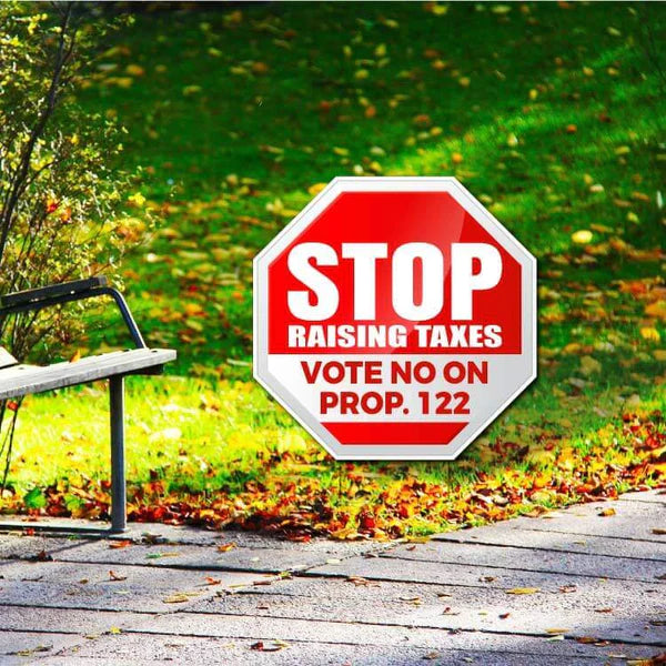 23.5" Octagon Shaped Custom Yard Sign | Two-Sided