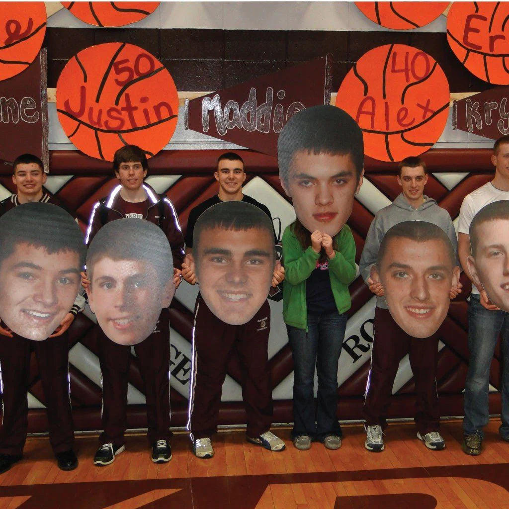 21''X35'' Giant Big Heads printed on Corrugated plastic