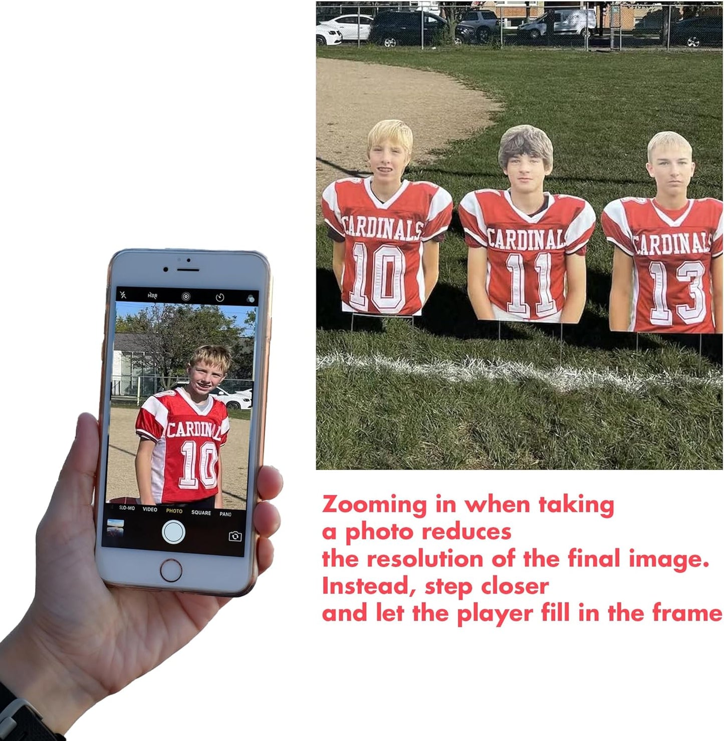 Team Player Photo Plastic Cutouts