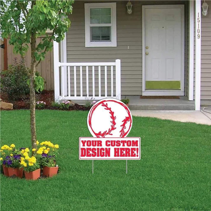 22x22" Circle with Rectangle Yard Sign
