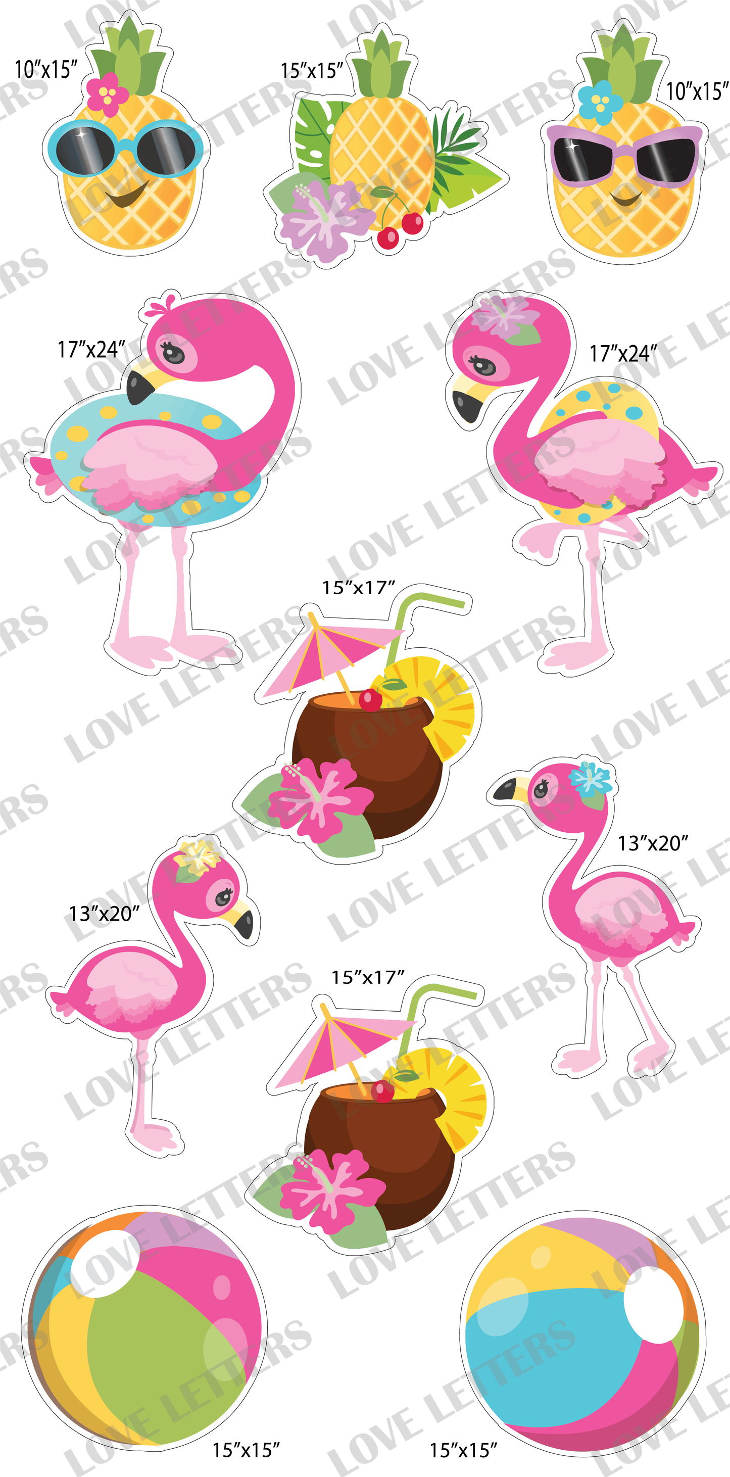 Flamingos and Pineapples