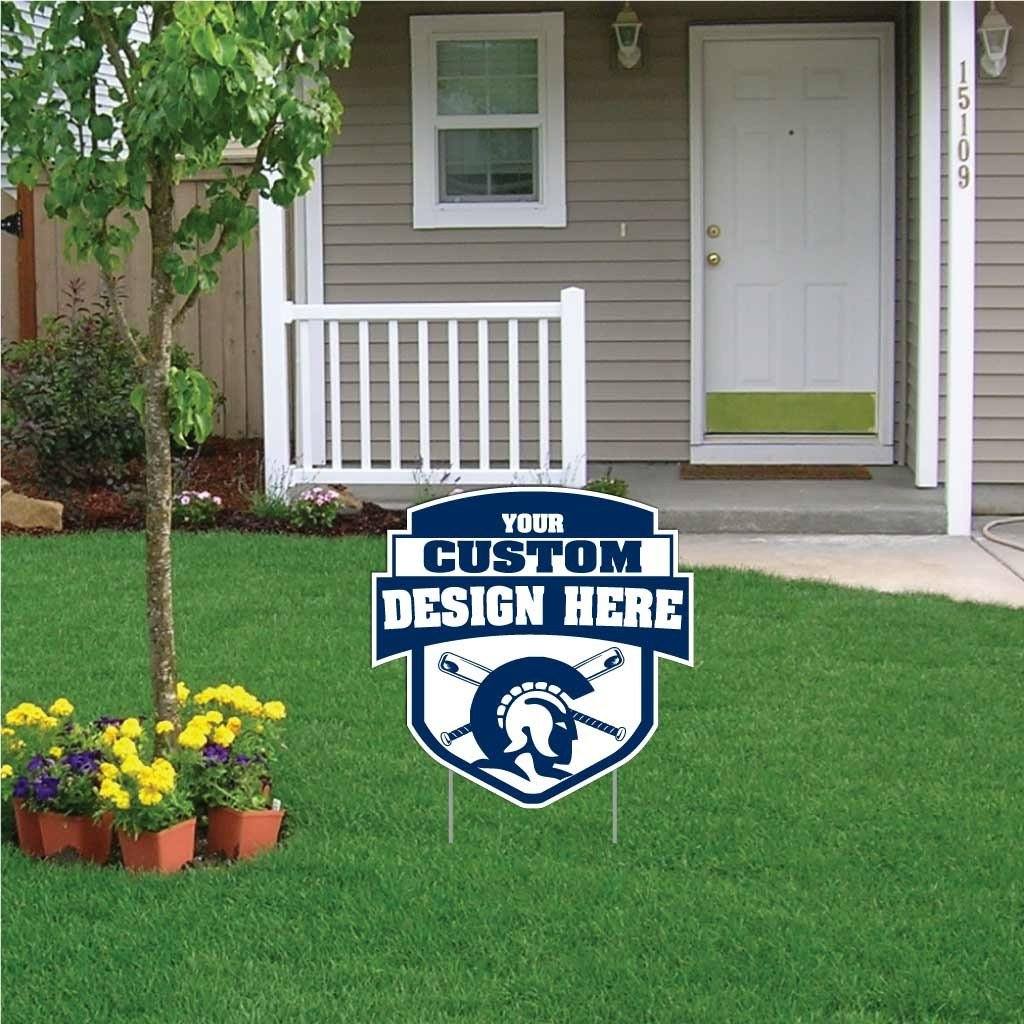 22x22" Shield with Banner Yard Sign