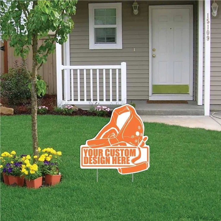22x22" Wrestling Headgear Shaped Yard Sign