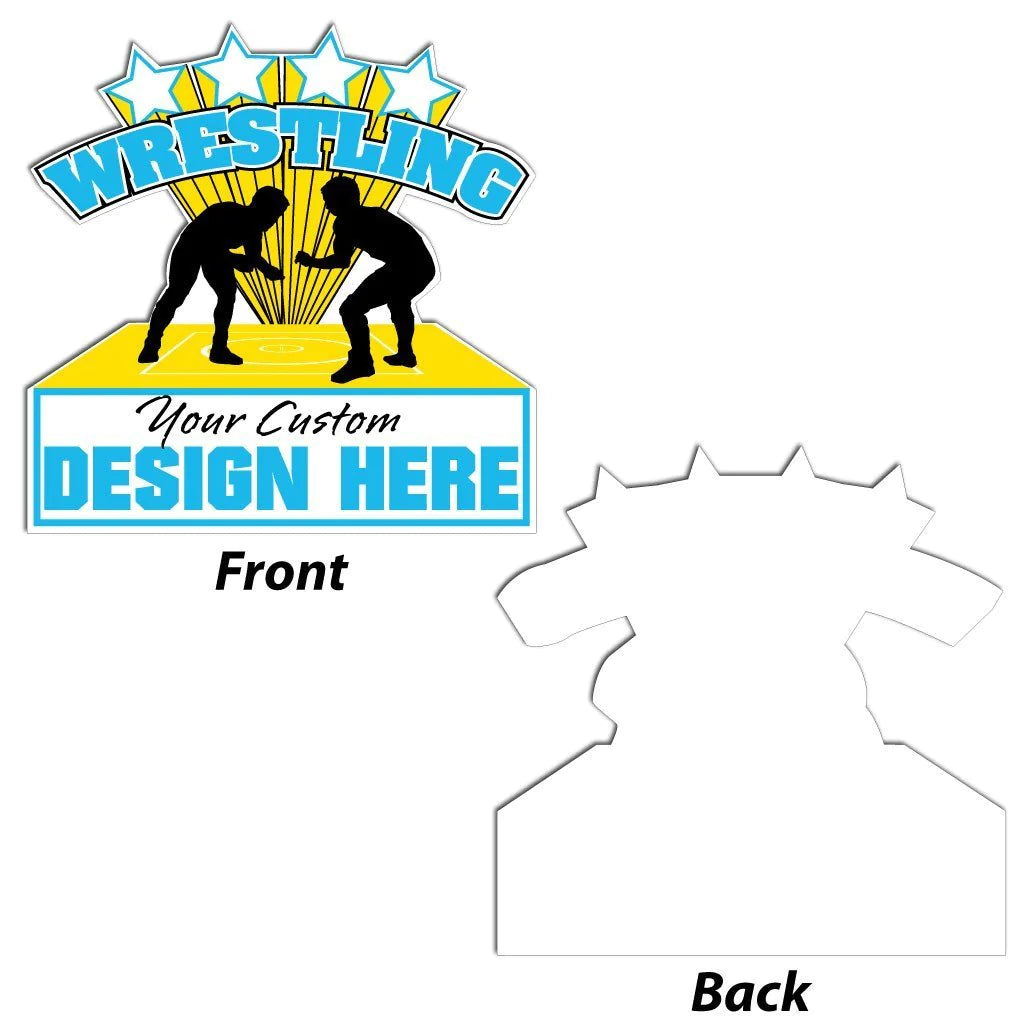 22x22" Wrestler Star Burst Shaped Yard Sign