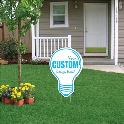 22.6"x33.5" Light Bulb Shaped Yard Sign