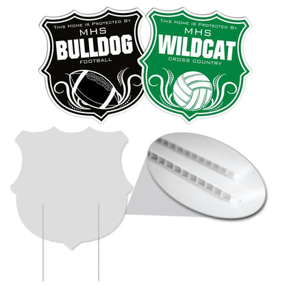 22x22" Custom Shield Shaped Yard Sign